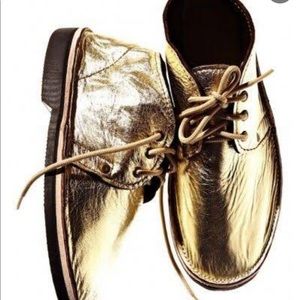 NWOT Gold Kudu Leather Shoes